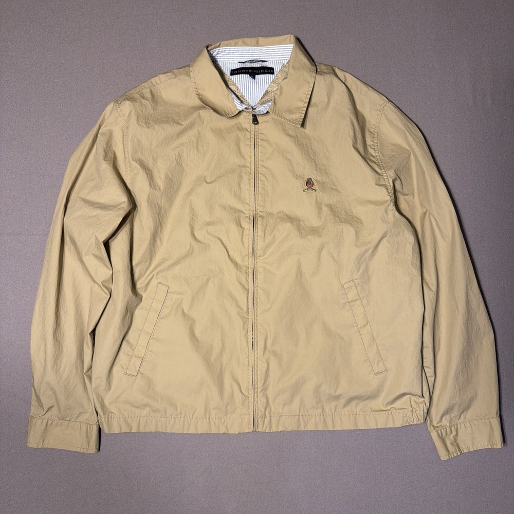 Tommy Hilfifer Wheat Full Zip Up Size XLarge Jacket